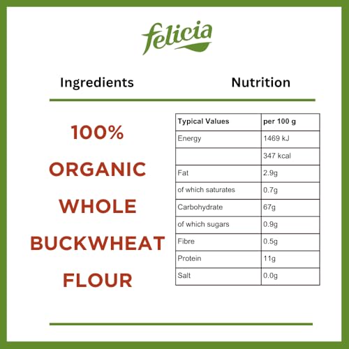 Felicia Organic Buckwheat Penne Pasta - Gluten Free, 100% Whole Buckwheat Flour, 250g 7