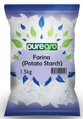 Puregro Potato Starch Farina - Fine White Powder for Thickening Soups & Stews | 1.5kg