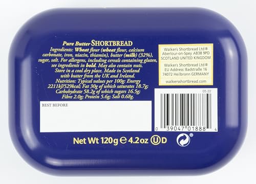 Walker's Shortbread Union Jack Keepsake Tin - Traditional Butter Biscuits Gift