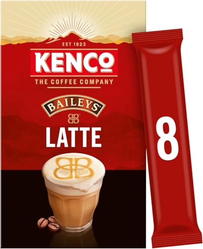 Kenco - Baileys Latte Instant Coffee Sachets 8x15g (Pack of 5, Total 40 Sachets)