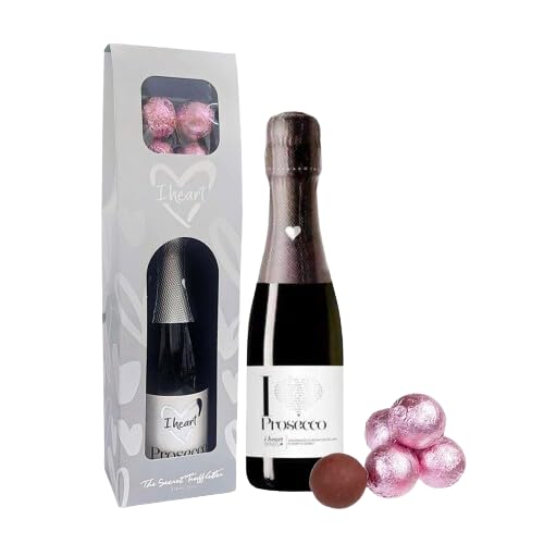 I Heart Prosecco and Chocolates Gift Set - Prosecco & Chocolate Truffles (200ml)