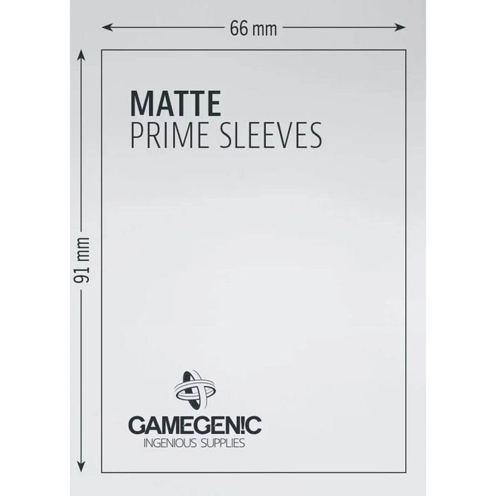 Gamegenic Matte Prime Sleeves - Dark Grey (100-Pack), Ideal for Double-Sleeving