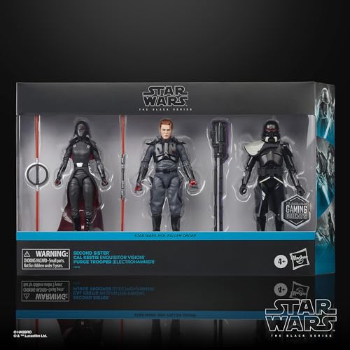 Star Wars The Black Series Second Sister, Cal Kestis, Purge Trooper Action Figures (6-inch)