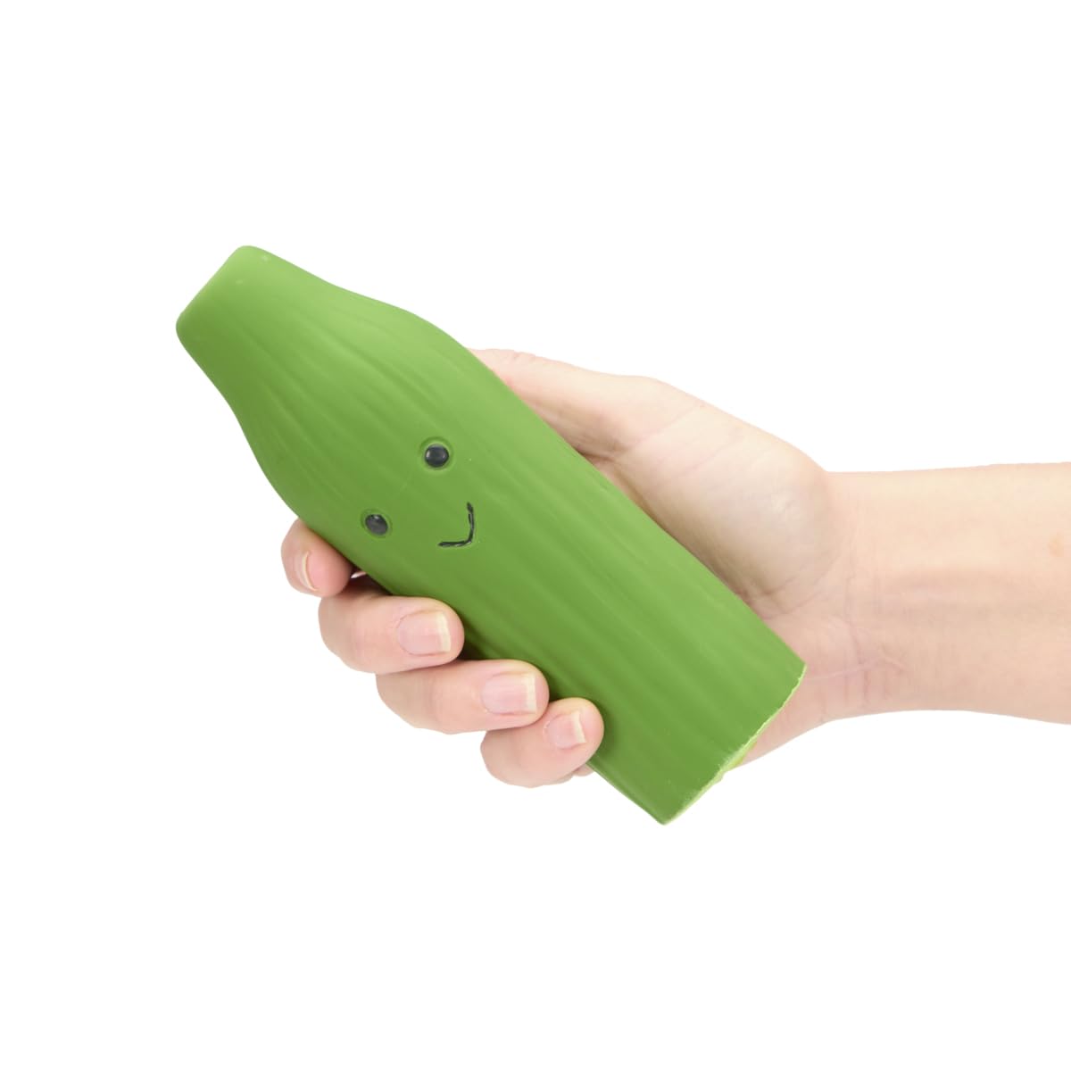 Petface Foodie Faces Cucumber Latex Dog Toy - Large | Squeaker | Natural Rubber 3