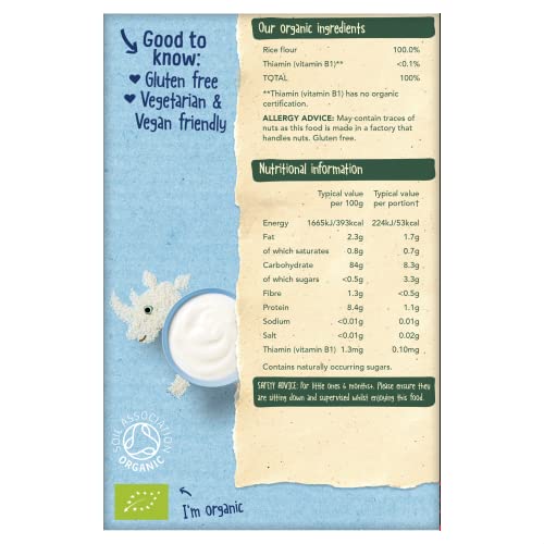Organix Baby Rice Organic Weaning Snack for 6+ Months - 100g (Pack of 5) 13