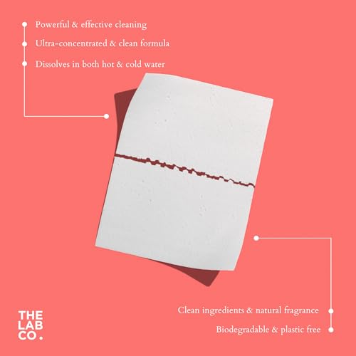 The Lab Co. - Laundry Detergent Strips 64 Loads (Eco Ultra-Concentrated, Non-Bio, Sensitive Skin, Fragrance: Grapefruit Amber Eucalyptus) 11