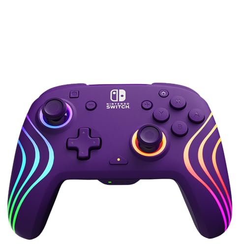Afterglow Wave Wireless Controller Purple for Nintendo Switch