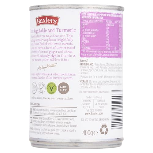 Baxters Super Good Root Vegetables & Turmeric Soup, 400g
