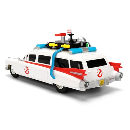 Jada Ghostbusters Ecto-1 1:16 Scale Remote Control Car - Full-Function RC Vehicle for Kids 6+ 6