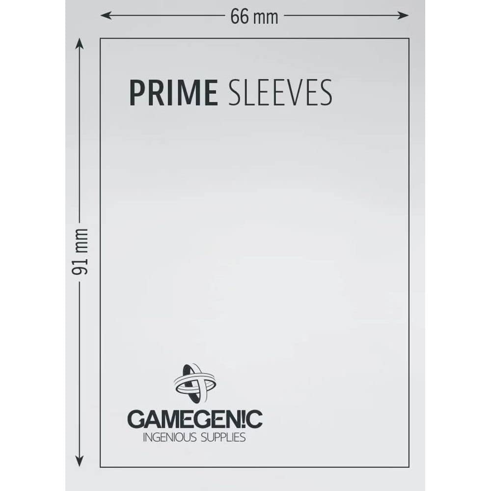 Gamegenic Prime Sleeves - Extra High Opacity & Clarity | Perfect for Double-Sleeving | 100 Pack Blue 3