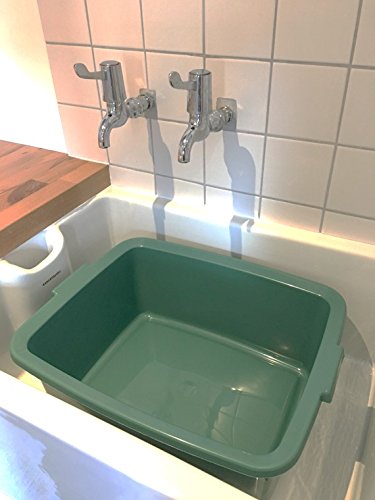 Addis Washing Up Bowl Utility Butler Sink Bowl | 12 Litre Capacity | Sage Green Plastic