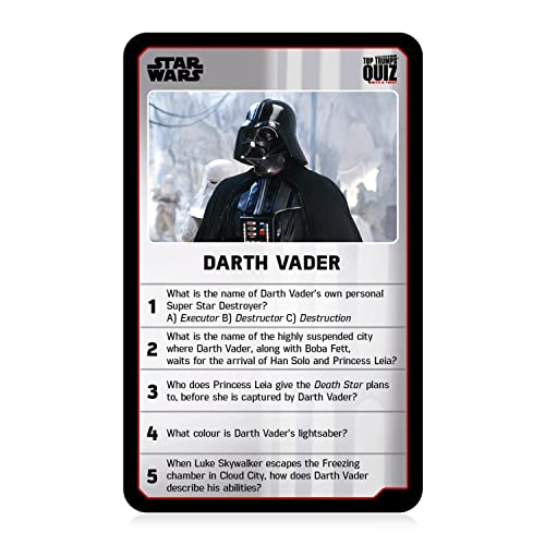 Top Trumps Star Wars Quiz Game Card Game (WM01405-EN1-6)