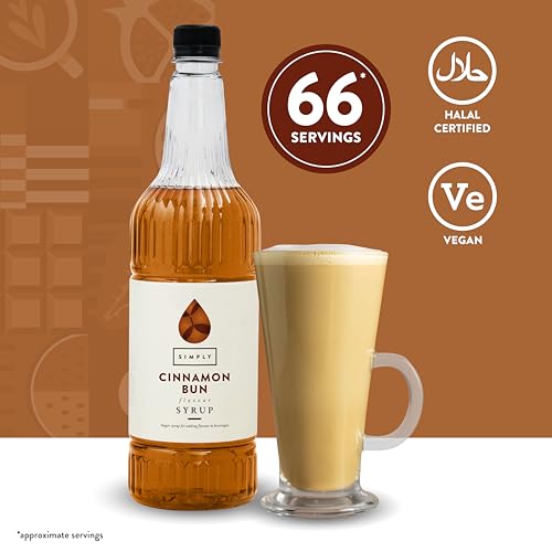 Simply Cinnamon Bun Syrup - Vegan, Nut Free & Halal Certified Flavoured Syrup