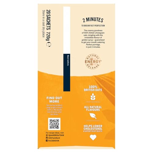 Quaker Oat So Simple Family Pack Golden Syrup 20 x 36g