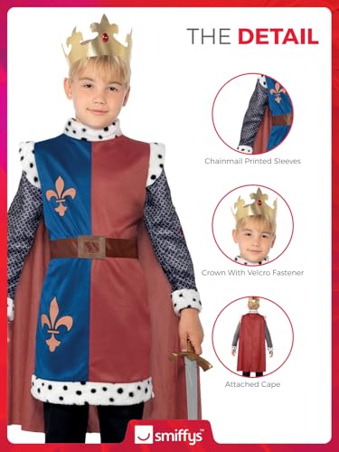 Smiffys King Arthur Costume - Ages 4-6 (44079S)