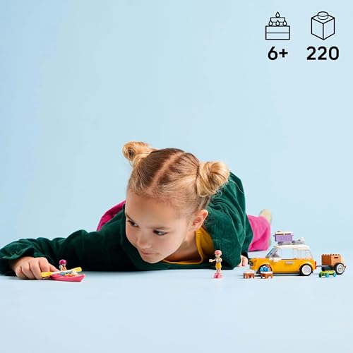 LEGO Friends Friendship Road-Trip Travel Car with Trailer - 2 Mini Dolls, Puppy Figure & 220-Piece Playset for Ages 6+ 8