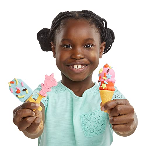 Play-Doh Peppa's Ice Cream Playset - Pretend Play Vehicle with Figures & 5 Colors for Toddlers 10