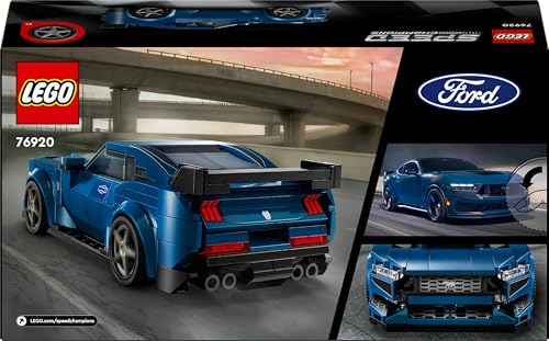 LEGO Speed Champions Ford Mustang Dark Horse Sports Car Toy - Buildable Vehicle for Ages 9+ 10