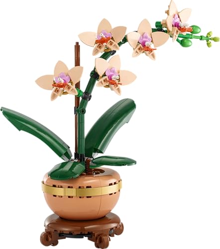 LEGO Botanicals Mini Orchid - Artificial Flower Building Kit for Adults 10