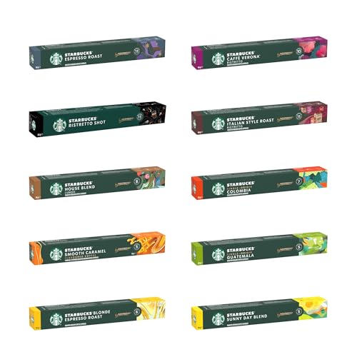STARBUCKS - Discovery Variety Pack by Nespresso Coffee Capsules 6