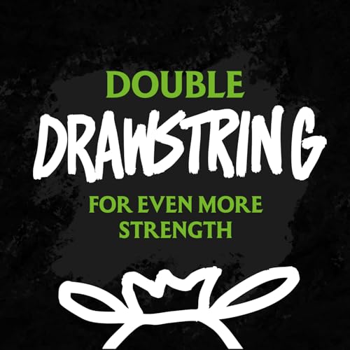 Roar! 10 Pack Ultra Strong 75 Litre Black Drawstring Bin Bags 4