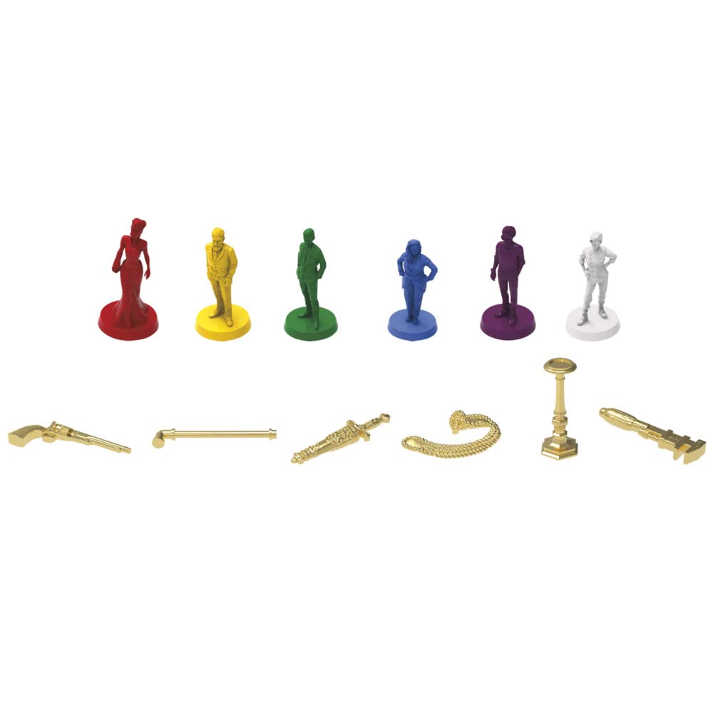 Hasbro Gaming Cluedo Detektiv-Brettspiel für 2–6 Spieler
