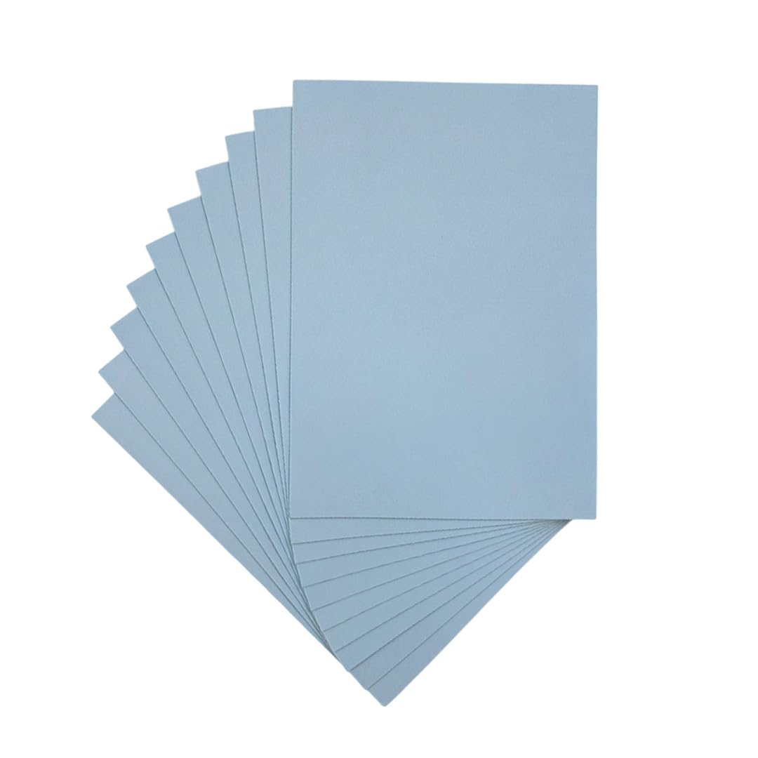 Janrax Light Blue A4 EVA Foam Sheets - 2mm Thick | 10 Pack | Craft & Decoration