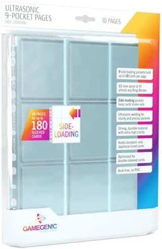 Gamegenic Ultrasonic Sideloading 9-Pocket – Transparent (10er-Pack)