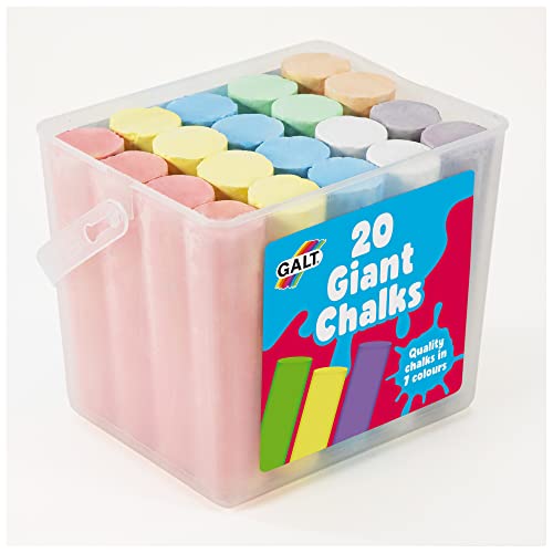 Galt Toys 20 Giant Chalks - Washable & Durable Kids Art Set for Ages 3+ 8