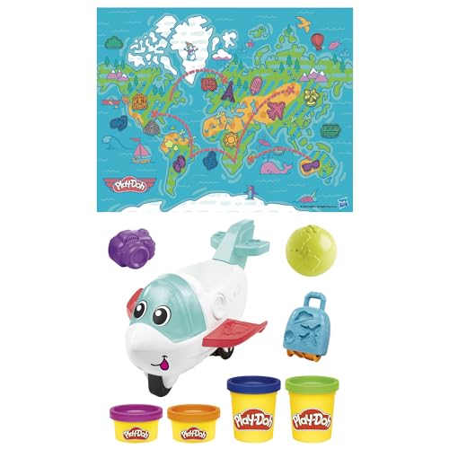 Play-Doh Airplane Explorer Starter Playset - Creative Travel-Themed Play for Ages 3+