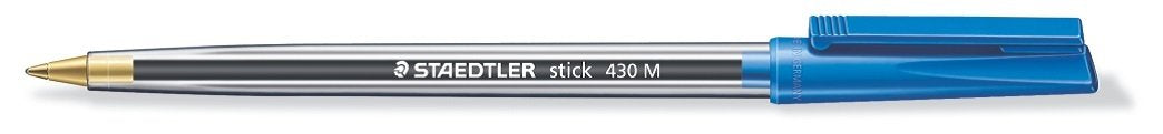 STAEDTLER Stick 430 Ballpoint Pen - Medium Point, Assorted Ink, Pack of 6 3