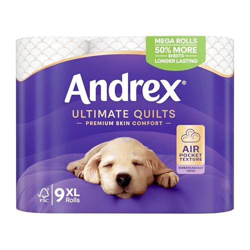 Andrex Supreme Quilts Mega-Toilettenpapier – 9 Rollen (entspricht 13,5 Standardrollen) 11