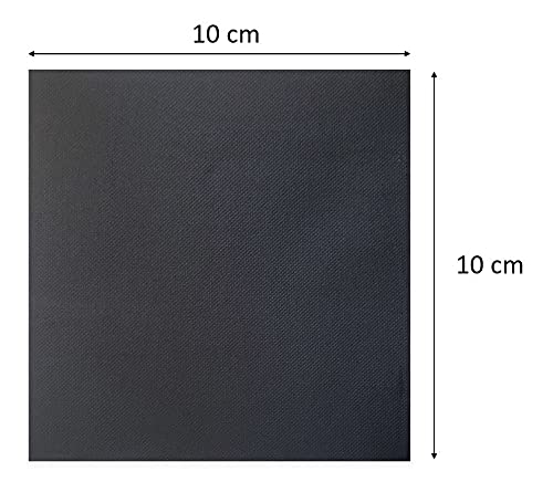 Morigami Saten Cocktail Black Paper Napkin 20x20 cm - Pack of 100
