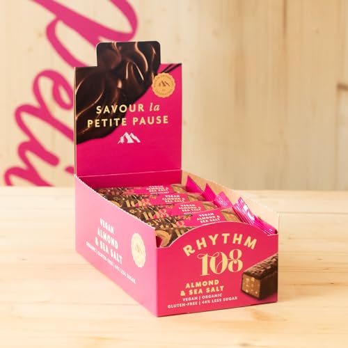 Rhythm 108 - Sweet 'n' Salty Almond Swiss Chocolate Bar (33g, Pack of 15) 8