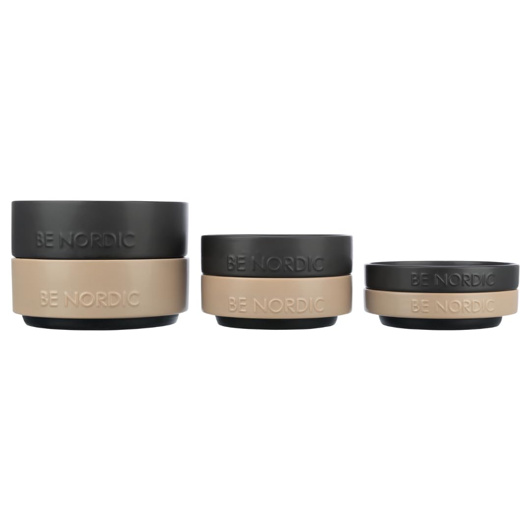 TRIXIE BE NORDIC Ceramic Dog Bowl - 500 ml | Taupe | Nonslip Base 2