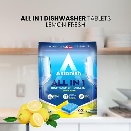 Astonish All In 1 Dishwasher Tablets with Salt & Rinse Aid - 100 Tablets, Lemon Fresh 10