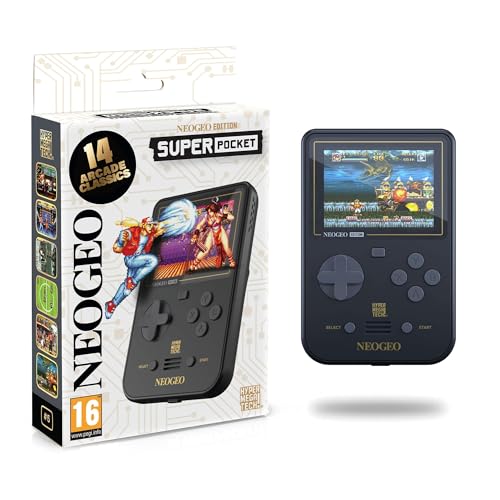 Evercade Neo Geo Super Pocket - Handheld Console with 14 Pre-Loaded Games