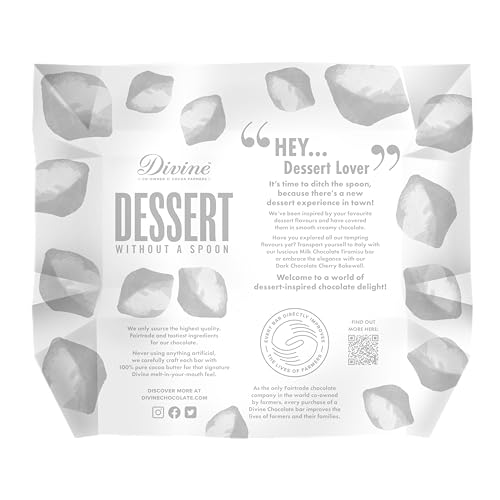 Divine - Schokoladen-Dessertriegel 26% Weiße Schokolade Zitronen-Käsekuchen mit Zitronen-Crisp 12