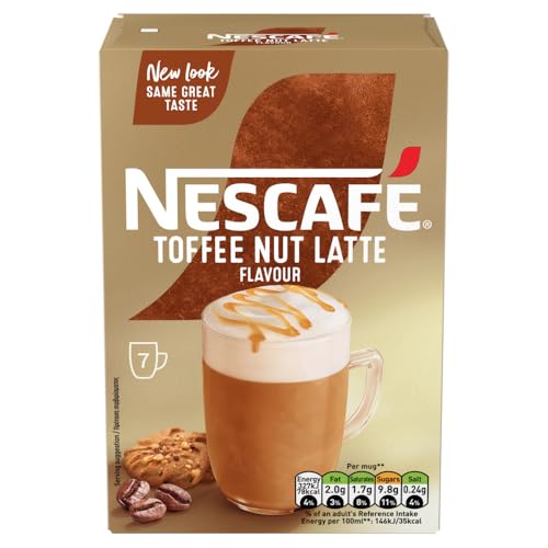 NESCAFÉ Toffee Nut Latte Instant Coffee 7 Sachets 150g 3