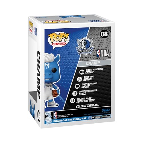 Funko Pop! NBA-Maskottchen – Dallas Mavericks – Champ the Horse Vinylfigur (52168) 11