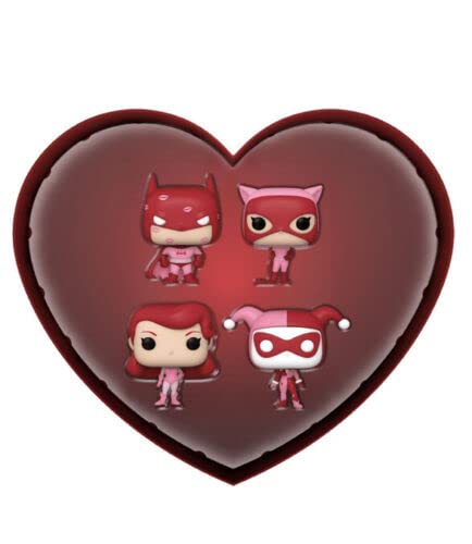 Funko Pocket Pop! DC Comics Valentine Box - 4-Pack Vinyl Figure Set (70482)