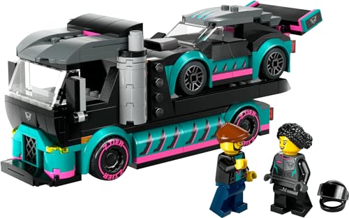 LEGO City Race Car and Car Carrier Truck Toy - Building Set for Ages 6+ 11