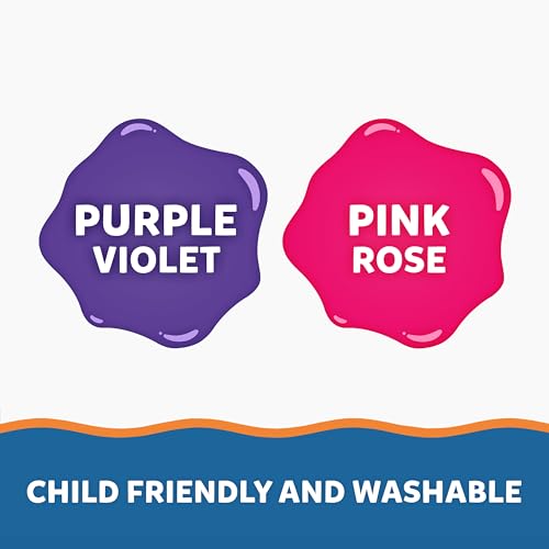 Elmer's Colour Slime Kit - Washable Slime Making Kit with Pink & Purple Glue, Magical Liquid Activator