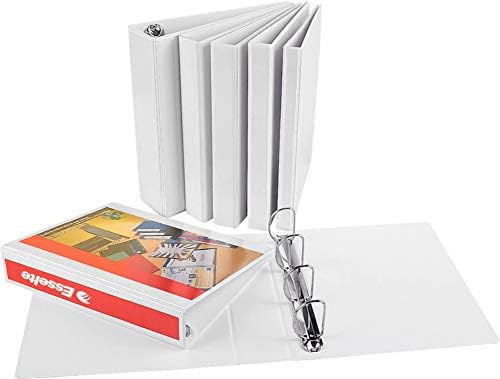 Esselte Essentials Presentation Binder, PP, 4 cm Ring Diameter, 49704 - A4, White 3