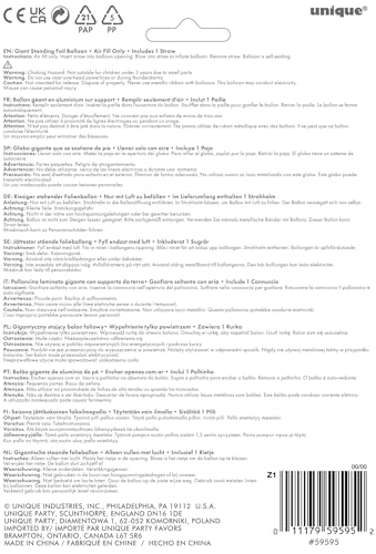 Rose Gold Foil Number 5 Balloon - 76cm Free-Standing Party Decor for Milestone Events 3