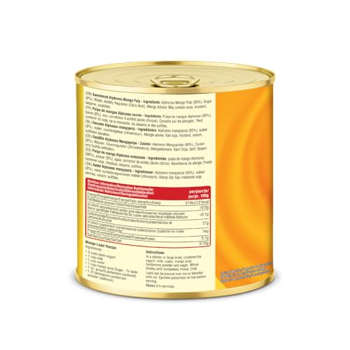 LAILA Alphonso Mango Pulp 850g - Tinned Mango Puree from Real Mangoes