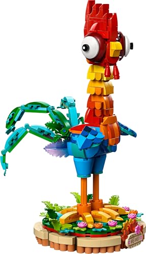 LEGO ǀ Disney Moana 2 Heihei Buildable Animal Toy - Posable Chicken Figure with Stand for Kids 9+ 2