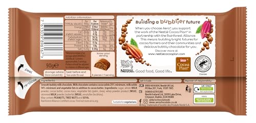 Aero Bubbly Milk Chocolate Sharing Bars, 15 x 90 g 10