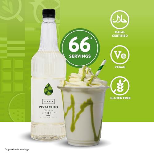 Simply - Pistachio Syrup, Vegan & Nut Free Flavoured Syrup for Coffee, Cocktails & Beverages 7