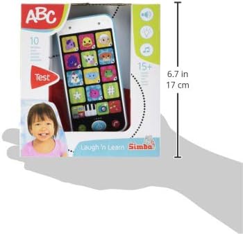 ABC Smart Phone Toy - Lights Up & 25+ Sounds for Toddlers 12-36 Months 2